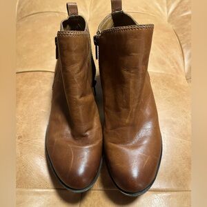 Brown Leather Ankle Boots